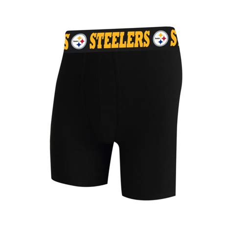 Pittsburgh Steelers Men's Traction Packaged Boxer Brief